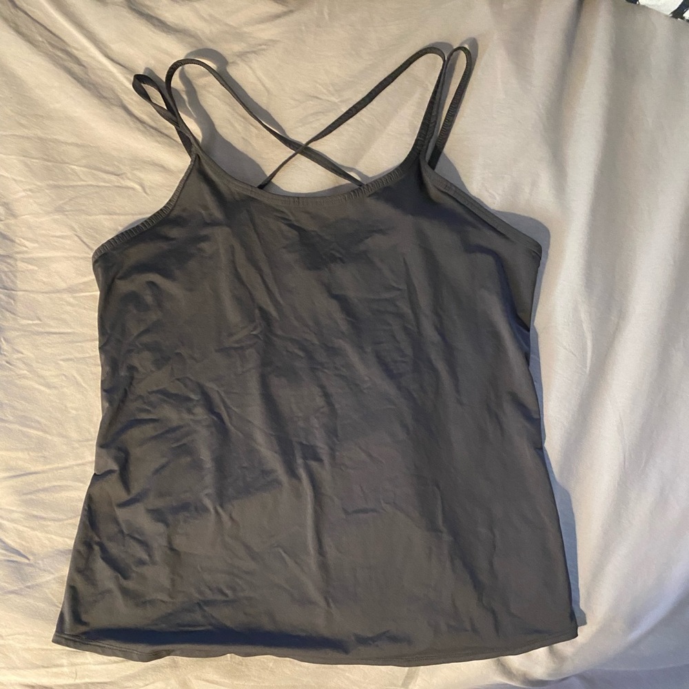 Fabletics grey tank top